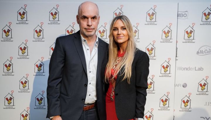 La reaparición de Horacio Rodríguez Larreta con su novia, Milagros Maylin, en la Casa Ronald: las fotos