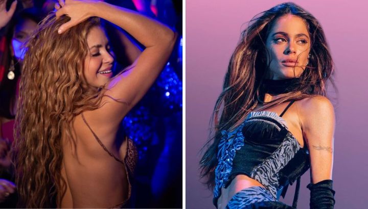 En medio de rumores de romance con Young Miko, Tini Stoessel se mostró con Shakira: el video