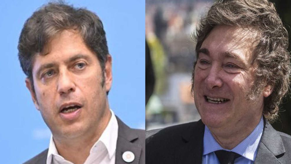 Axel Kicillof y Javier Milei