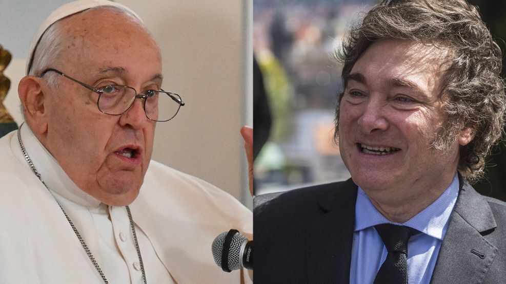 Javier Milei y el Papa Francisco