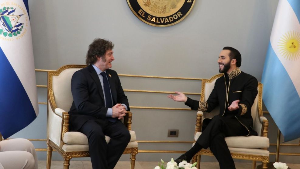 Javier Milei y Nayib Bukele 