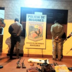 Los dos cazadores furtivos fueron aprehendidos infraganti.