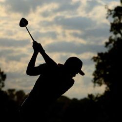 Camilo Villegas de Colombia juega su tiro durante la primera ronda del Sanderson Farms Championship. Jackson, Mississippi. Foto de Justin Casterline / AFP | Foto:AFP