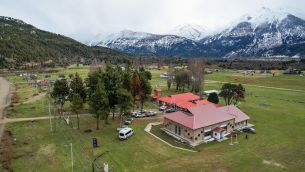 Inauguración de la escuela N° 103 en Villa Lago Rivadavia