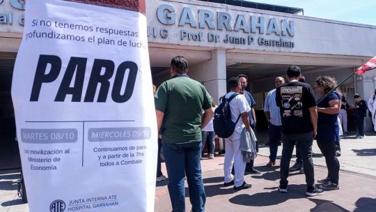 Los trabajadores del Garrahan llamaron a un nuevo paro de 48 horas 