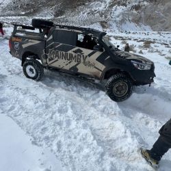 Travesía 4x4 de nieve para unir Malargüe con Planchón Vergara a través del Portezuelo del Carqueque, en Mendoza.