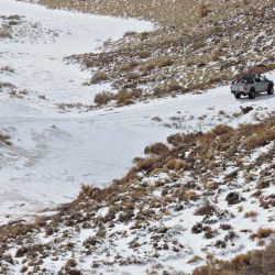 Travesía 4x4 de nieve para unir Malargüe con Planchón Vergara a través del Portezuelo del Carqueque, en Mendoza.