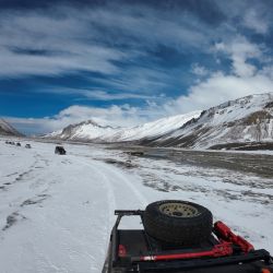 Travesía 4x4 de nieve para unir Malargüe con Planchón Vergara a través del Portezuelo del Carqueque, en Mendoza.