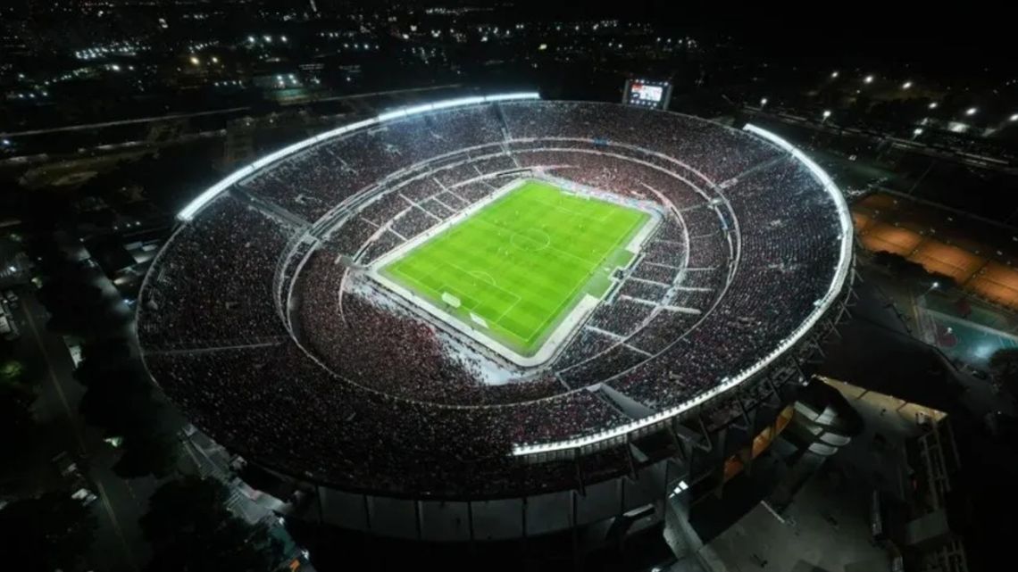 River Plate's Monumental stadium in Núñez, Buenos Aires City.