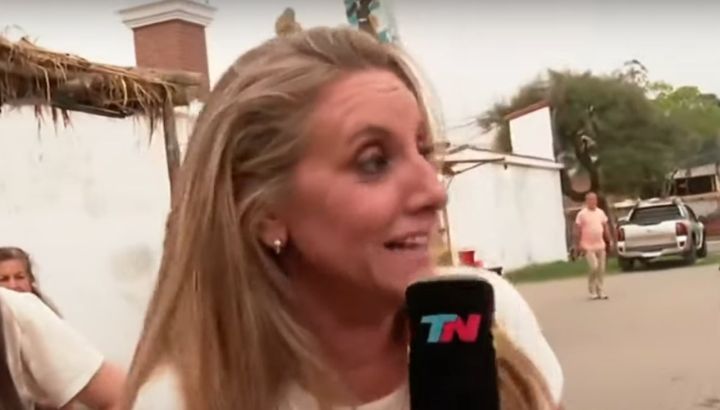 La reacción de Paula Bernini cuando un hombre la encaró en pleno vivo de TN: "Me ilusionó"