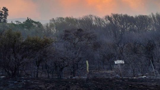 Incendios forestales: ya no quedan focos de fuego activos en Córdoba