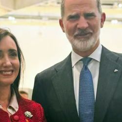 Villaruel con el rey de España | Foto:CEDOC