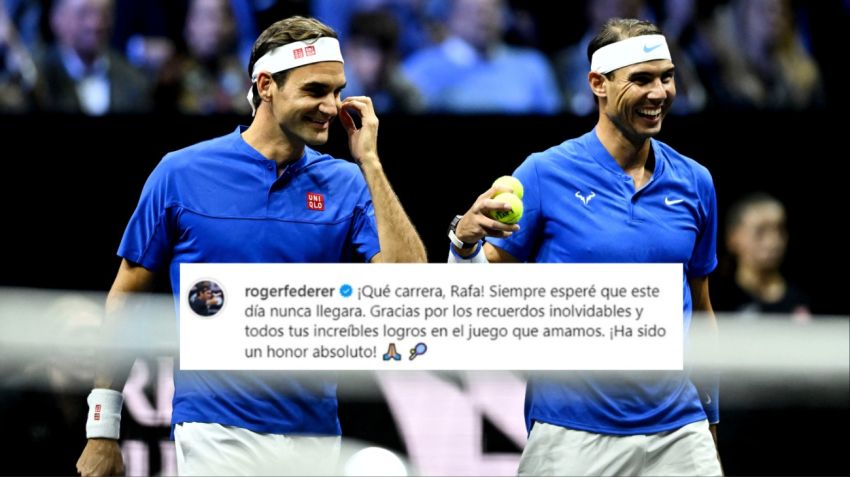 Rivales, pero amigos: Roger Federer le dedicó un sentido mensaje en redes sociales.