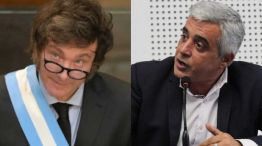 Javier Milei y Franco Bartolacci, rector de la UNR 20241010