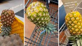 Un ananá invertido en el changuito es sinónimo de buscar pareja.