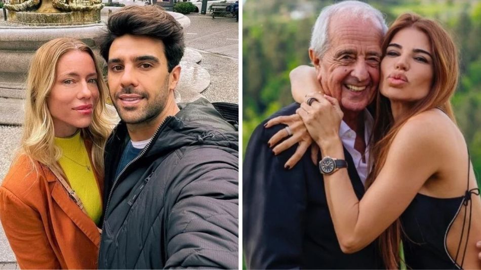 Nicole Neumann y Zulemita Menem con sus parejas