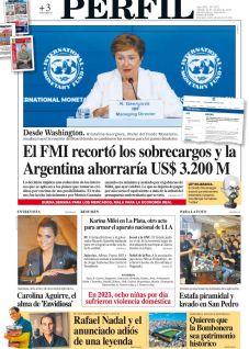 La tapa del Diario PERFIL del sábado 12 de octubre de 2024