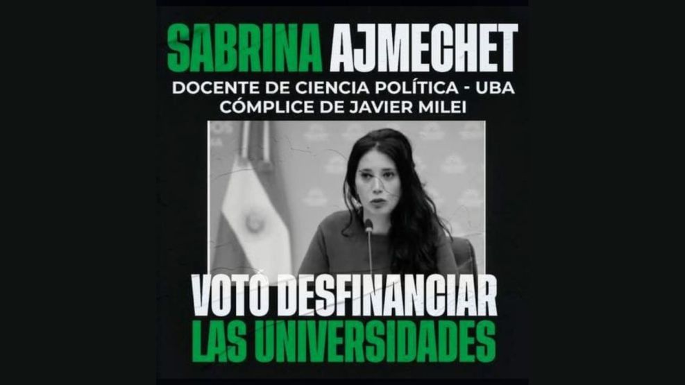 Escrache a Sabrina Ajmechet