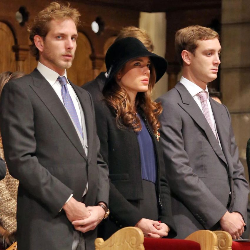 Carlota, Andrea y Pierre Casiraghi.