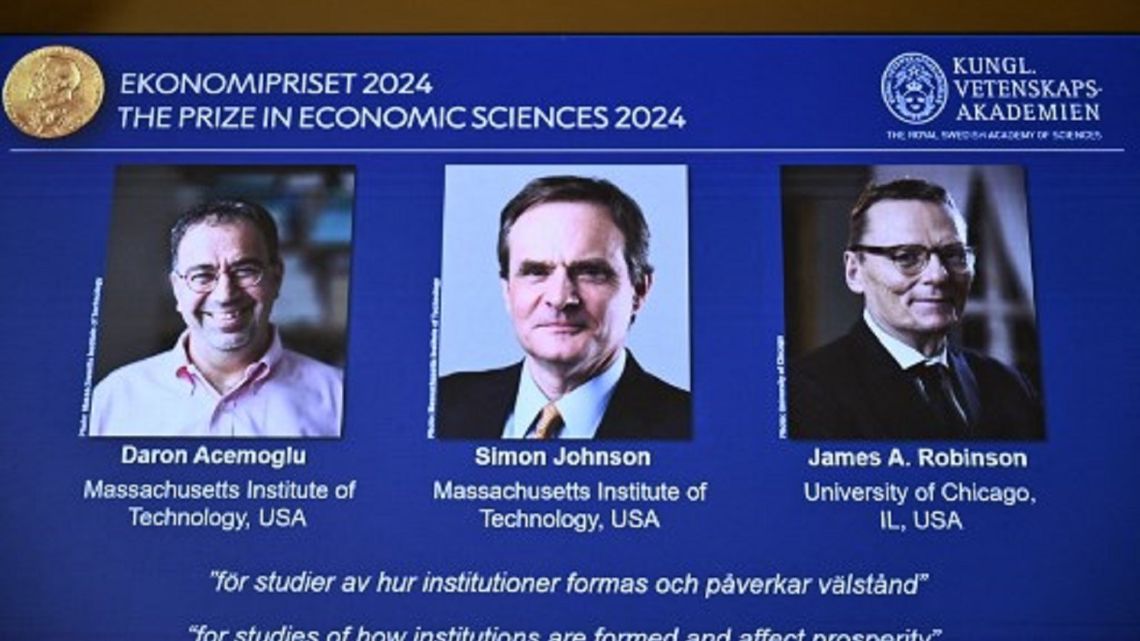 Nobel Prize in Economics awarded to three researchers who studied differences in prosperity among countries