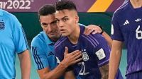 Scaloni y Lautaro 