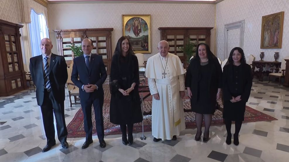 Victoria Villarruel y el Papa Francisco