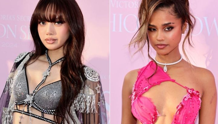 Lisa y Tyla hicieron una dramática entrada en la alfombra rosa del Victoria's Secret Fashion Show 2024