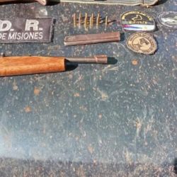 Secuestraron un rifle y una pistola, ambas de calibre 22.