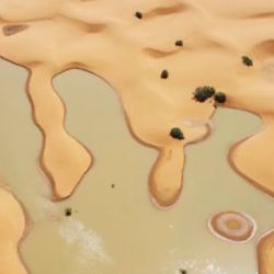 El ciclón extratropical que atravesó el noroeste del desierto del Sáhara dejó grandes franjas sin vegetación de Marruecos, Argelia, Túnez y Libia,