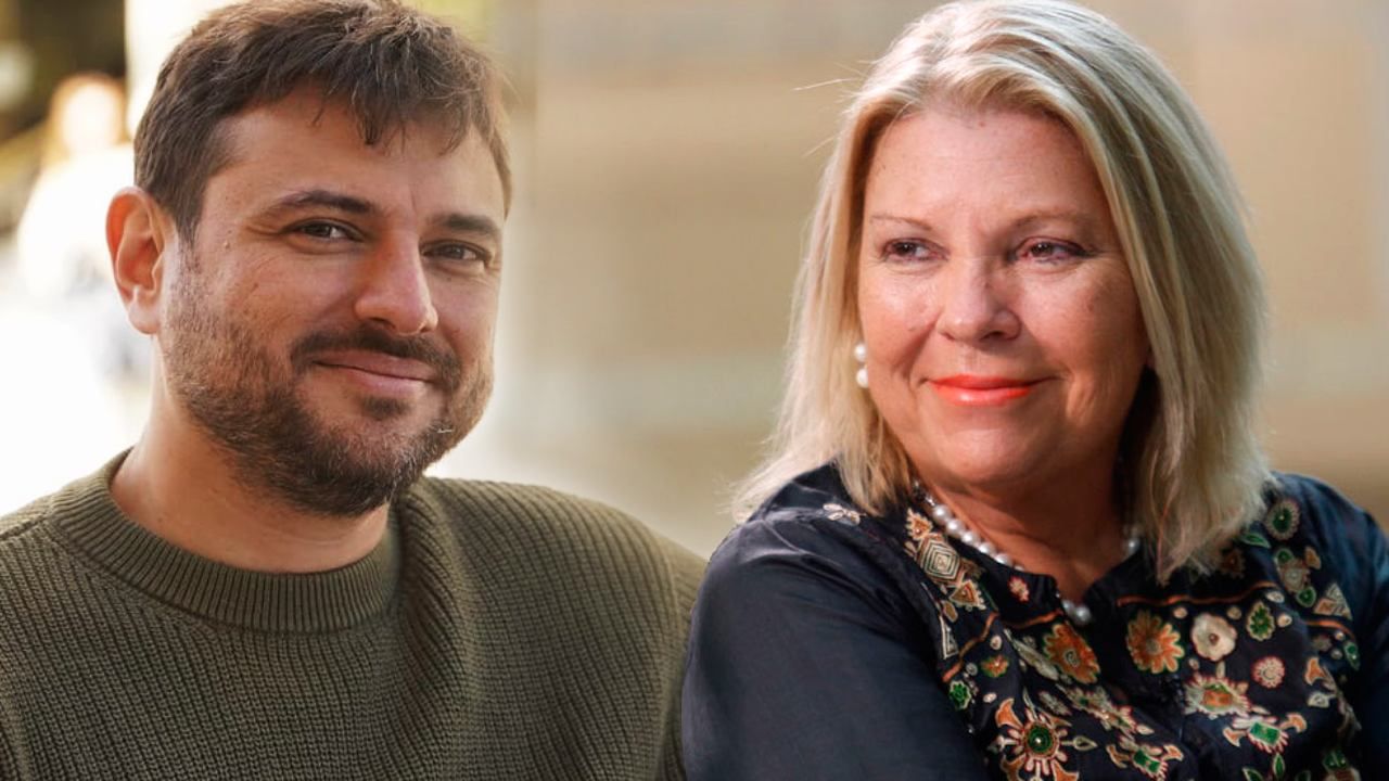 Juan Grabois y Lilita Carrió | Foto:CEDOC