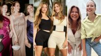 Nicole Neumann, Rocío Guirado Díaz y Nazarena Vélez con sus hijas