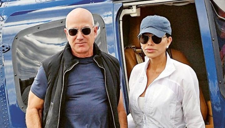 Jeff Bezos y Lauren Sánchez, la romántica foto viral en Italia