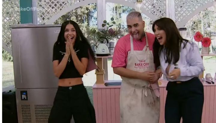 Zaira y Wanda Nara bailaron al ritmo de Callejero Fino en Bake Off y el cantante aprovechó para tirar un palito 