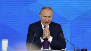 Russia's President Vladimir Putin Annual News Conference