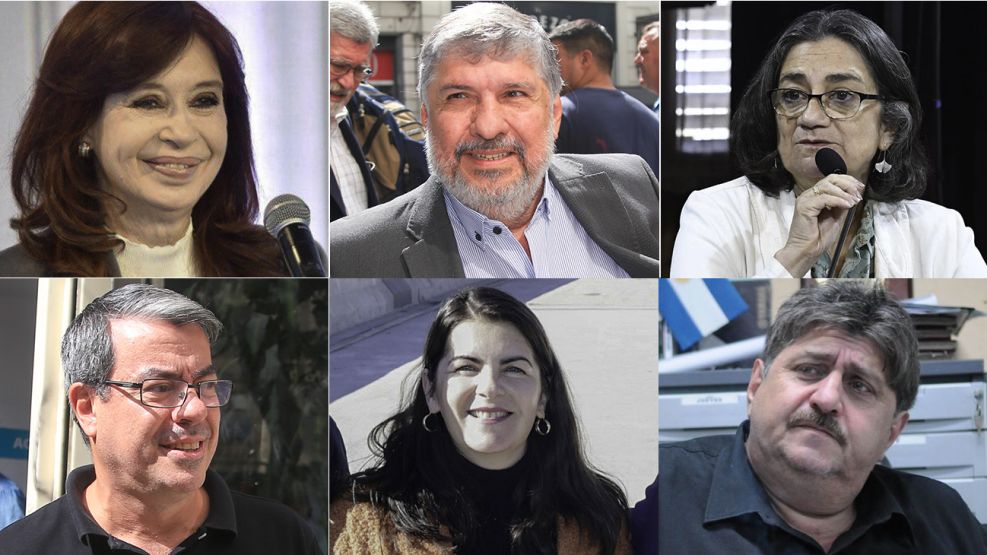 Cristina Kirchner, José Mayans, Lucía Corpacci, Germán Martínez, Mariel Fernández y Ricardo Pignanelli