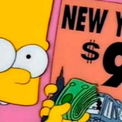 En un capítulo emitido el 21 de septiembre de 1997, un afiche adelanta la fecha trágica de las Torres Gemelas. | Foto:Cedoc