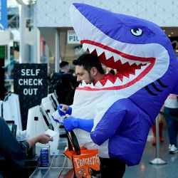 Cosplayers asisten a la Comic Con de Nueva York. Foto de TIMOTHY A. CLARY / AFP | Foto:AFP