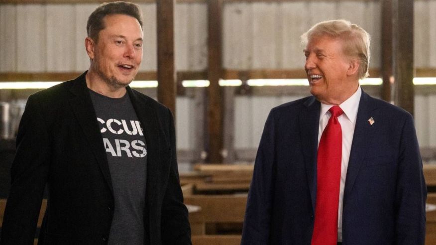 Elon Musk y  Donald Trump