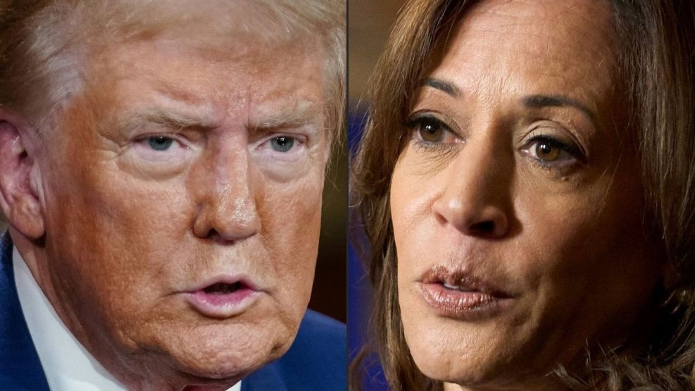 Donald Trump y Kamala Harris