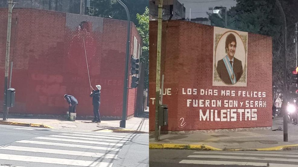 Mensajes sobre el mural