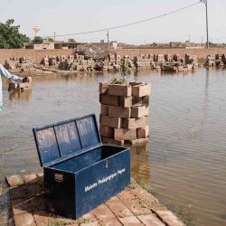 Escuela de Diogel inundada. Senegal. Foto de GUY PETERSON / AFP | Foto:AFP