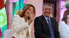 Adela Arning junto al ex intendente Daniel Salibi