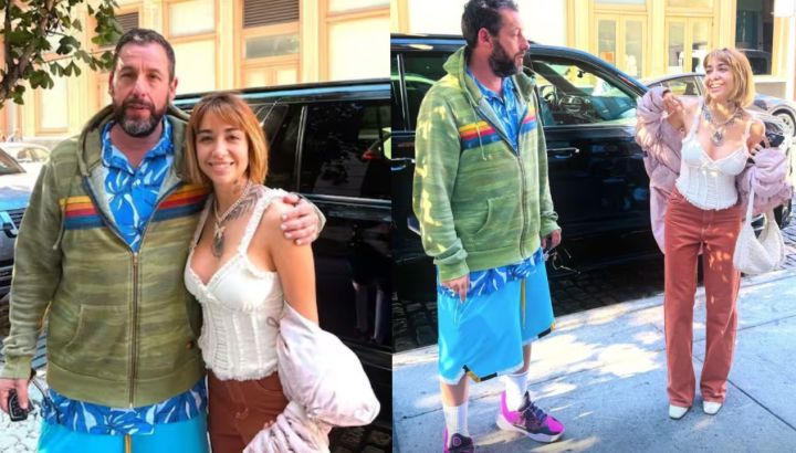 María Becerra contó cómo fue el encuentro con Adam Sandler: "Me reconoció, no lo podía creer"