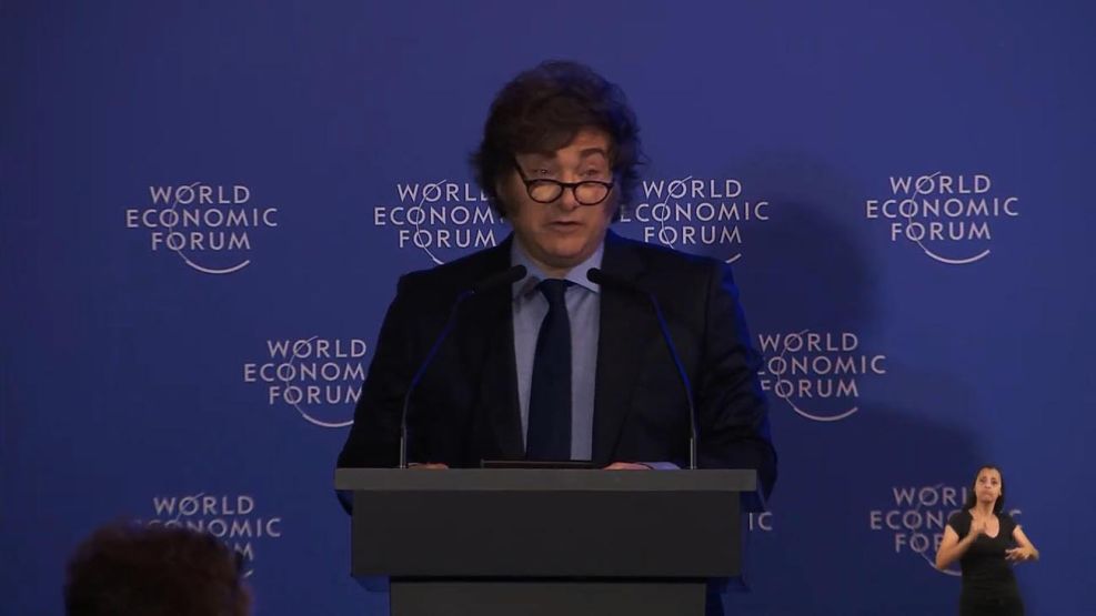 Javier Milei en el Foro Económico Mundial