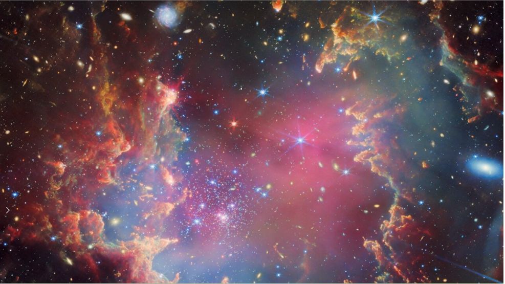  Cúmulo estelar “NGC 602” descubierto por el telescopio James Webb de la NASA