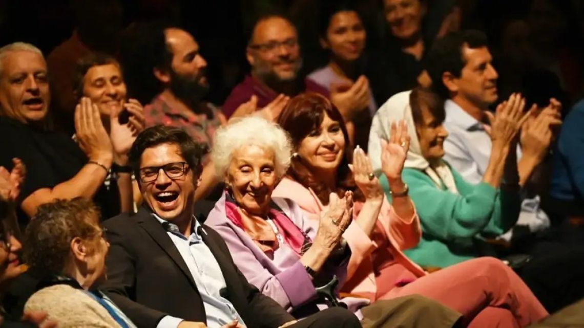 Peronist leaders put tensions to one side for Abuelas event in La Plata