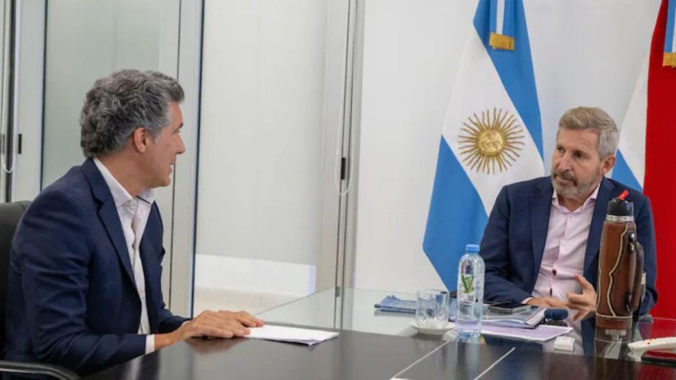 Juan Diego Etchevehere junto a Rogelio Frigerio