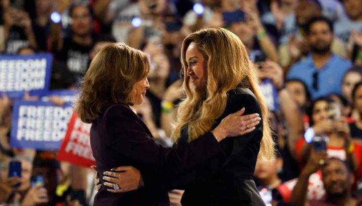 Empoderamiento femenino y derechos: el emotivo discurso de Beyoncé junto a Kamala Harris