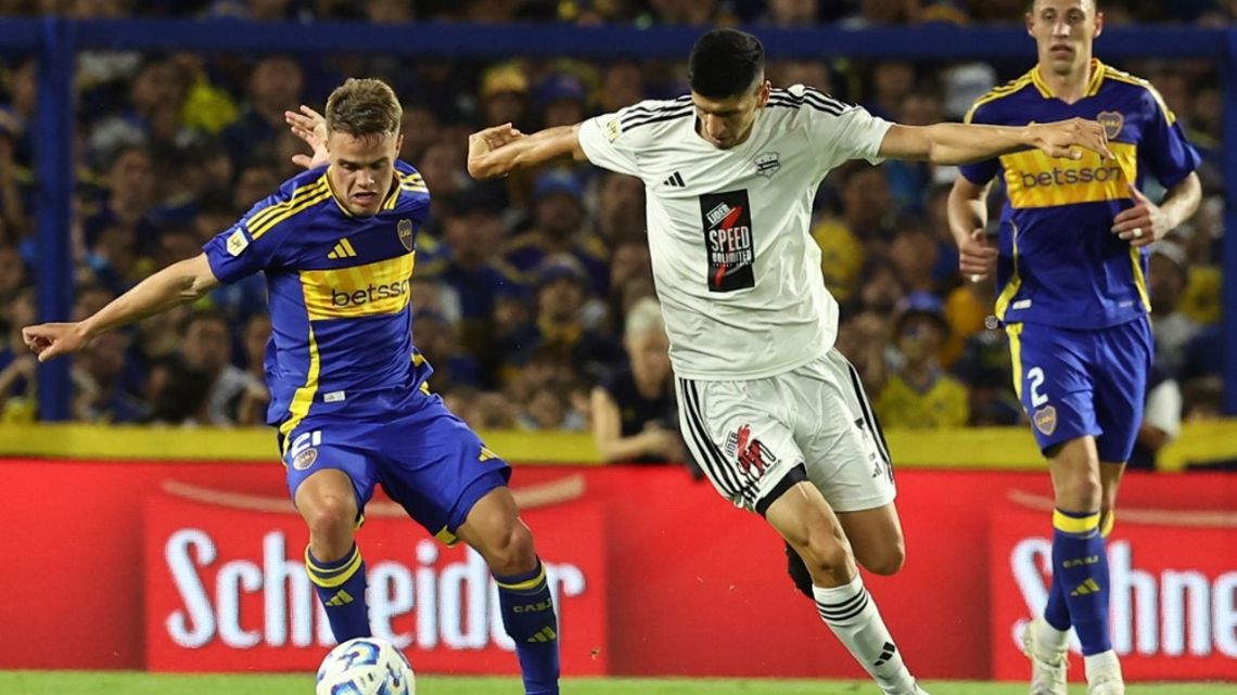 Boca apenas empató como local 1 a 1 ante Riestra en la Liga Profesional ...
