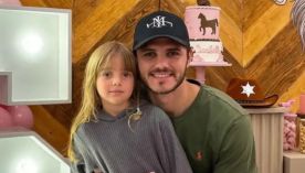 Mauro Icardi saludó a su hija, Isabella, con un tierno mensaje en redes sociales